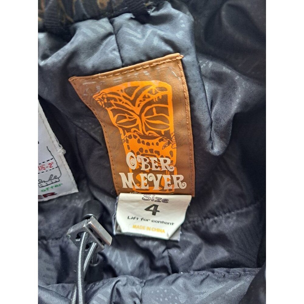 Obermeyer Adjustable Kids Snow Pants Tribal Print Size 4 Winter Sledding Ski - Picture 3 of 9